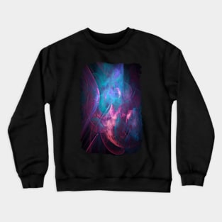 Alien Code Teal Magenta Crewneck Sweatshirt